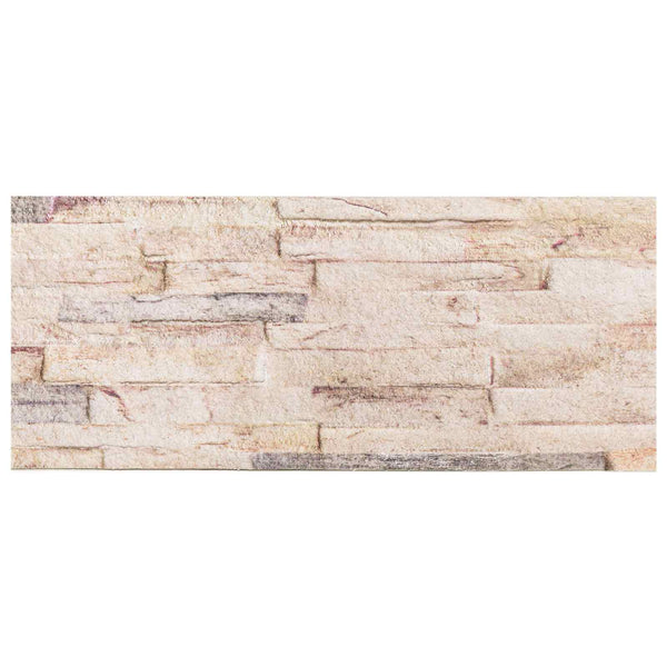 Seinäpaneelit 10 kpl 100 x 25 cm Valkoinen ja punainen