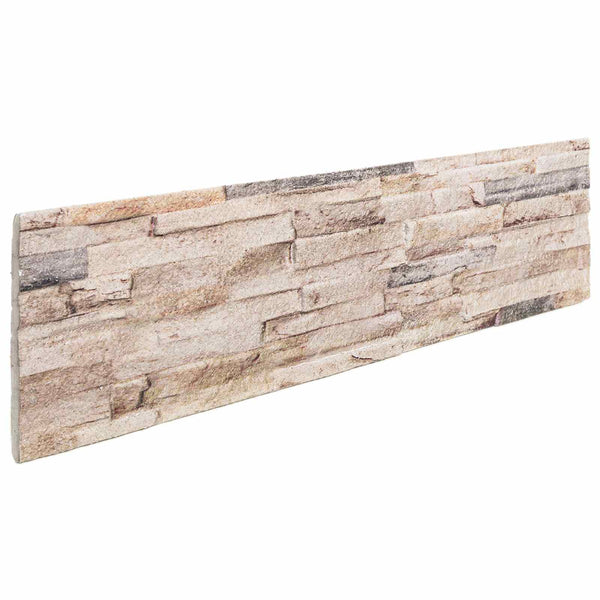 Seinäpaneelit 10 kpl 100 x 25 cm Valkoinen ja punainen