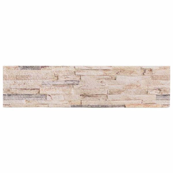 Seinäpaneelit 10 kpl 100 x 25 cm Valkoinen ja punainen