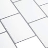 Metrolaatta 10 kpl Valkoinen harmaa 30 x 30 cm