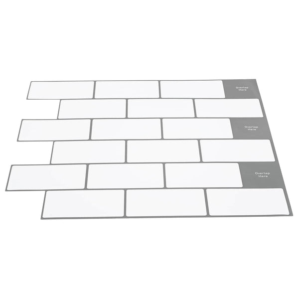 Metrolaatta 10 kpl Valkoinen harmaa 30 x 30 cm