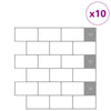 Metrolaatta 10 kpl Valkoinen harmaa 30 x 30 cm