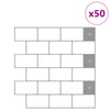 Metrolaatta 50 kpl Valkoinen harmaa 30 x 30 cm