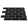 Metrolaatta 20 kpl Musta 30 x 30 cm Polyuretaani ja PET