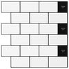 Metrolaatta 10 kpl Valkoinen musta 30 x 30 cm