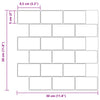 Metrolaatta 20 kpl Valkoinen musta 30 x 30 cm