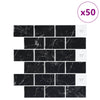 Metrolaatta 50 kpl Musta marmori 30 x 30 cm Polyuretaani ja PET