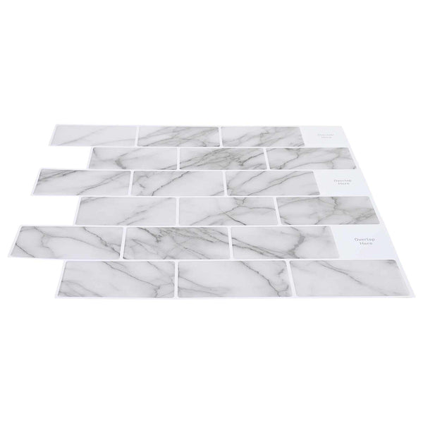 Metrolaatta 20 kpl Valkoinen marmori 30 x 30 cm