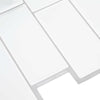 Metrolaatta 20 kpl Valkoinen harmaa 29 x 21 cm