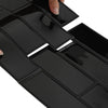 Metrolaatta 10 kpl Musta 29 x 21 cm Polyuretaani ja PET