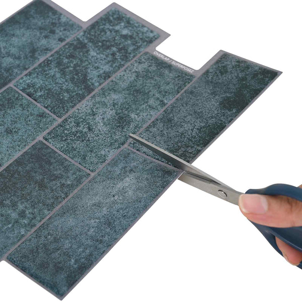 Metrolaatta 10 kpl Sinivihreä 29 x 21 cm Polyuretaani ja PET