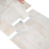 Metrolaatta 10 kpl Beige marmori 29 x 21 cm Polyuretaani ja PET