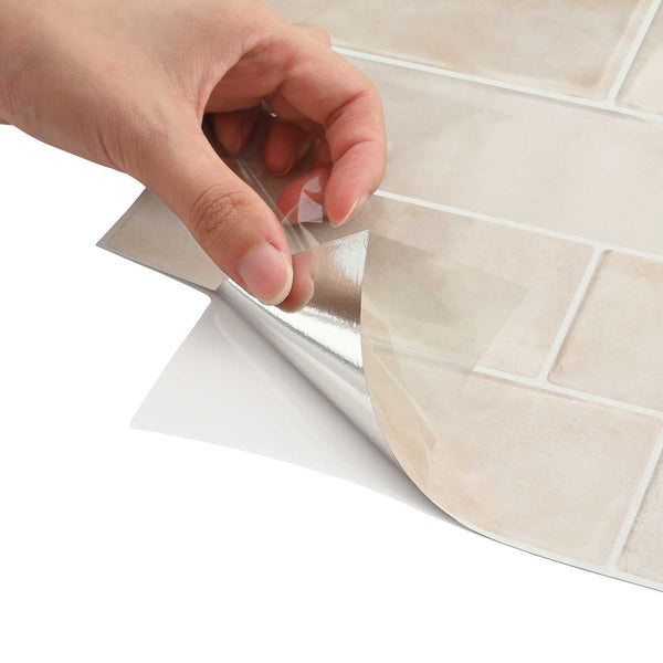 Metrolaatta 20 kpl Beige marmori 29 x 21 cm Polyuretaani ja PET