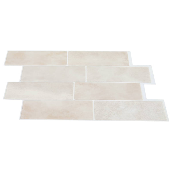 Metrolaatta 20 kpl Beige marmori 29 x 21 cm Polyuretaani ja PET