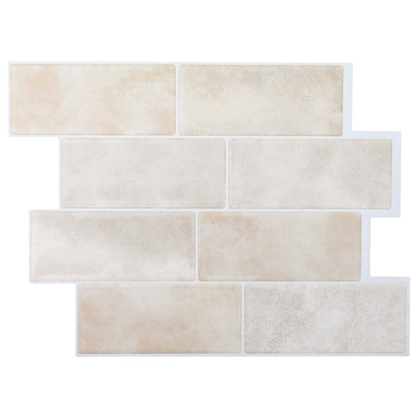 Metrolaatta 20 kpl Beige marmori 29 x 21 cm Polyuretaani ja PET