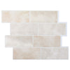 Metrolaatta 50 kpl Beige marmori 29 x 21 cm Polyuretaani ja PET