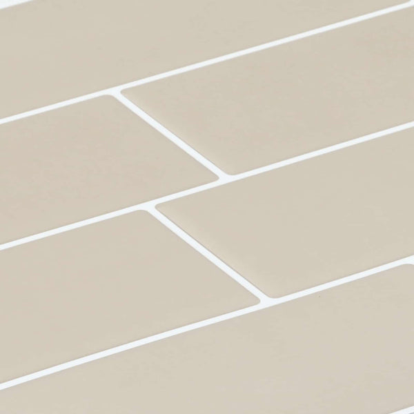 Metrolaatta 10 kpl Beige 29 x 21 cm Polyuretaani ja PET