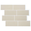 Metrolaatta 10 kpl Beige 29 x 21 cm Polyuretaani ja PET