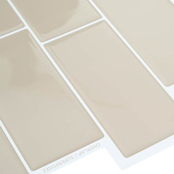 Metrolaatta 20 kpl Beige 29 x 21 cm Polyuretaani ja PET