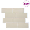 Metrolaatta 50 kpl Beige 29 x 21 cm Polyuretaani ja PET