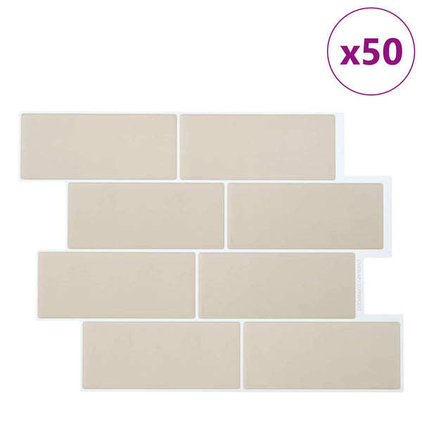 Metrolaatta 50 kpl Beige 29 x 21 cm Polyuretaani ja PET