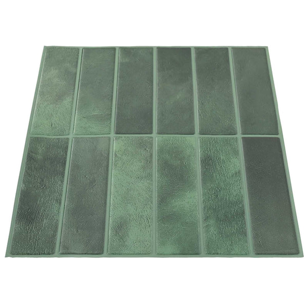 Suorakulmainen laatta 10 kpl Tummanvihreä 29 x 23 x 0,08 cm