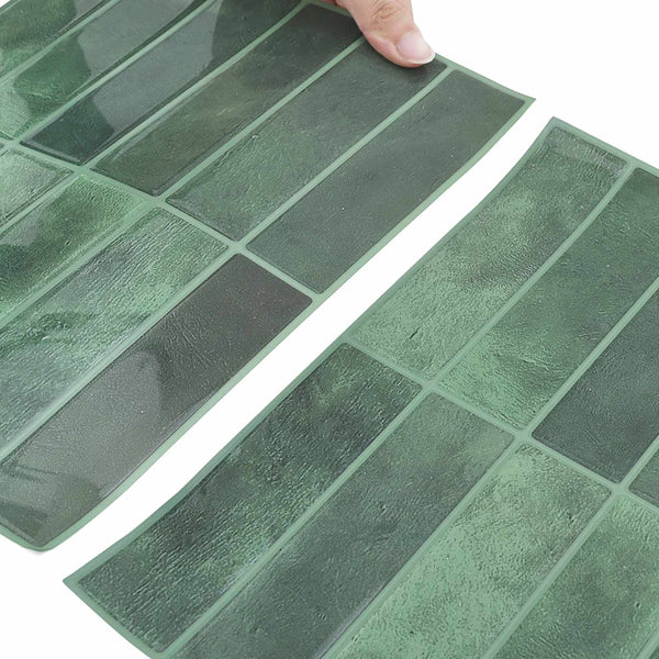 Suorakulmainen laatta 20 kpl Tummanvihreä 29 x 23 x 0,08 cm