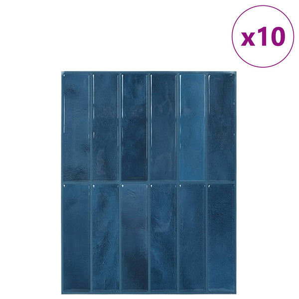 Suorakulmainen laatta 10 kpl Sininen 29 x 23 x 0,08 cm