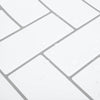 Herringbone-laatta 10 kpl Valkoinen harmaa 30 x 30 cm