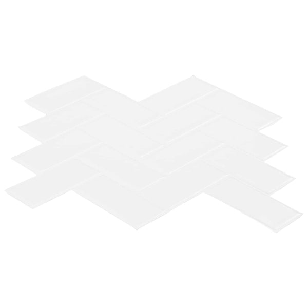 Herringbone-laatta 50 kpl valkoinen 30 x 30 cm