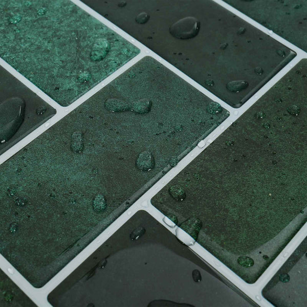 Herringbone-laatta 10 kpl Tummanvihreä 30 x 30 cm