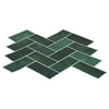 Herringbone-laatta 10 kpl Tummanvihreä 30 x 30 cm