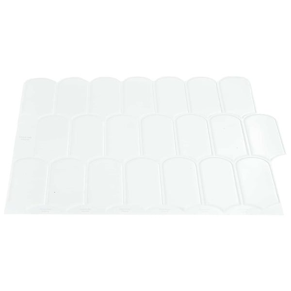 Höyhen laatta 10 kpl valkoinen 30 x 30 cm Polyuretaani ja PET