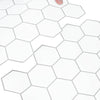 Heptagonaalinen laatta 10 kpl Valkoinen harmaa 30 x 30 cm