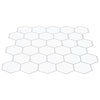 Heptagonaalinen laatta 10 kpl Valkoinen harmaa 30 x 30 cm