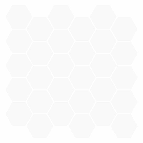 Heptagonaalinen laatta 10 kpl valkoinen 30 x 30 cm