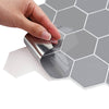 Heptagonaalinen laatta 10 kpl Harmaa 30 x 30 cm