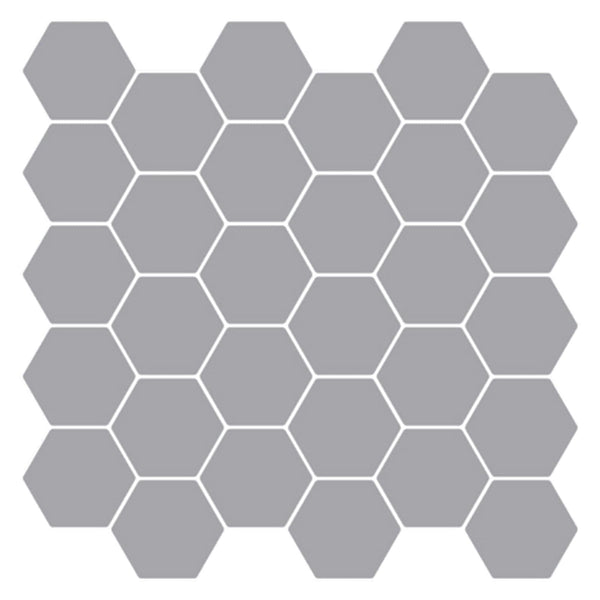 Heptagonaalinen laatta 50 kpl Harmaa 30 x 30 cm