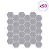 Heptagonaalinen laatta 50 kpl Harmaa 30 x 30 cm