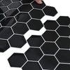 Heptagonaalinen laatta 20 kpl Musta 30 x 30 cm