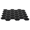 Heptagonaalinen laatta 20 kpl Musta 30 x 30 cm
