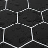 Heptagonaalinen laatta 50 kpl Musta 30 x 30 cm
