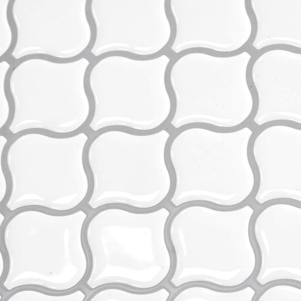 Lanturn-laatta 50 kpl valkoinen 27 x 27 cm Polyuretaani ja PET