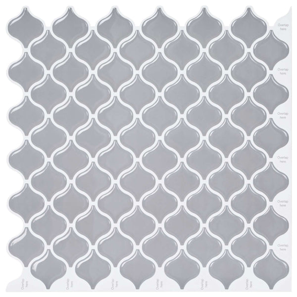 Lanturn-laatta 20 kpl Harmaa 27 x 27 cm Polyuretaani ja PET