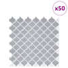 Lanturn-laatta 50 kpl Harmaa 27 x 27 cm Polyuretaani ja PET