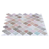 Lanturn-laatta 10 kpl Beige 27 x 27 cm Polyuretaani ja PET