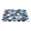 Lanturn-laatta 10 kpl Sinivihreä 27 x 27 cm Polyuretaani ja PET