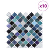 Lanturn-laatta 10 kpl Sinivihreä 27 x 27 cm Polyuretaani ja PET