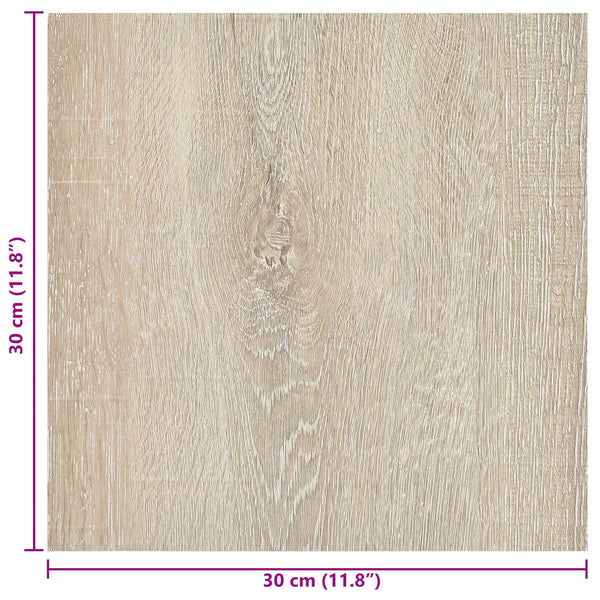 Itsekiinnittyvät Lattialankut Ruskea ja beige 30,5 x 30,5 cm