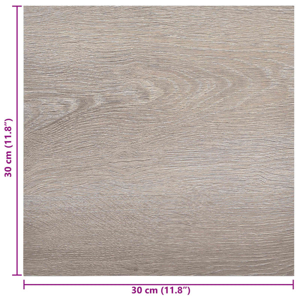 Itsekiinnittyvät Lattialankut Taupe 30,5 x 30,5 cm 20 kpl